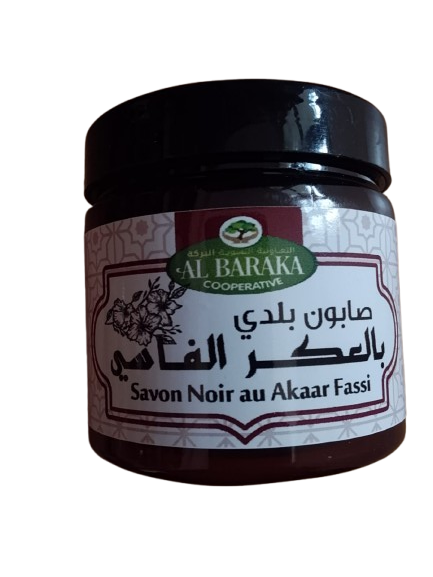 Savon noir aux Akaar fassi صابون بلدي بالعكر الفاسي